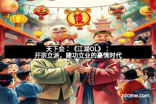 天下会:《江湖OL》:开宗立派,建功立业的豪情时代